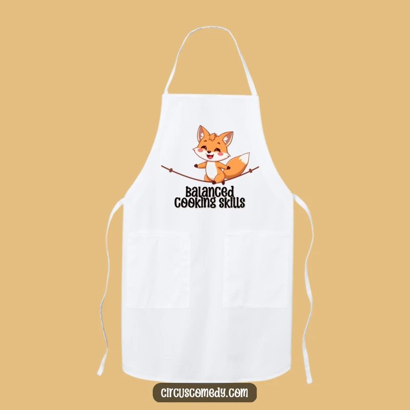 Funny Fox Tightrope Walker Apron - Cook With Proud, Cheerful Balance!