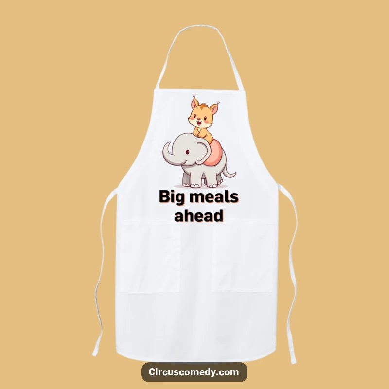 Funny Squirrel Elephant Rider Apron - Cook With Cheerful Adventure!