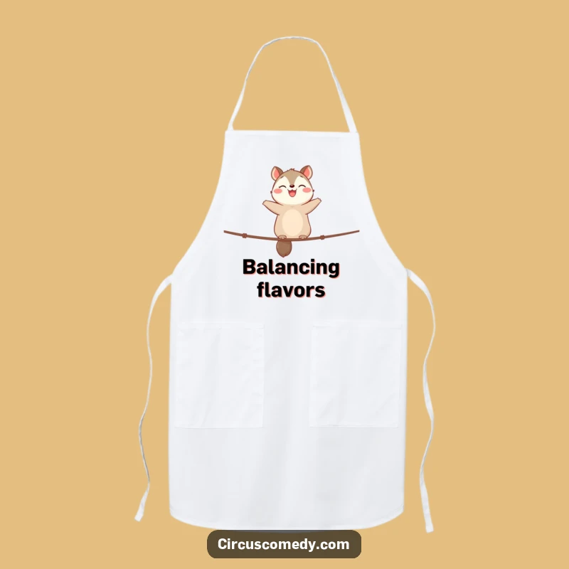 Funny Animal Tightrope Apron - Cook with Happy Balance