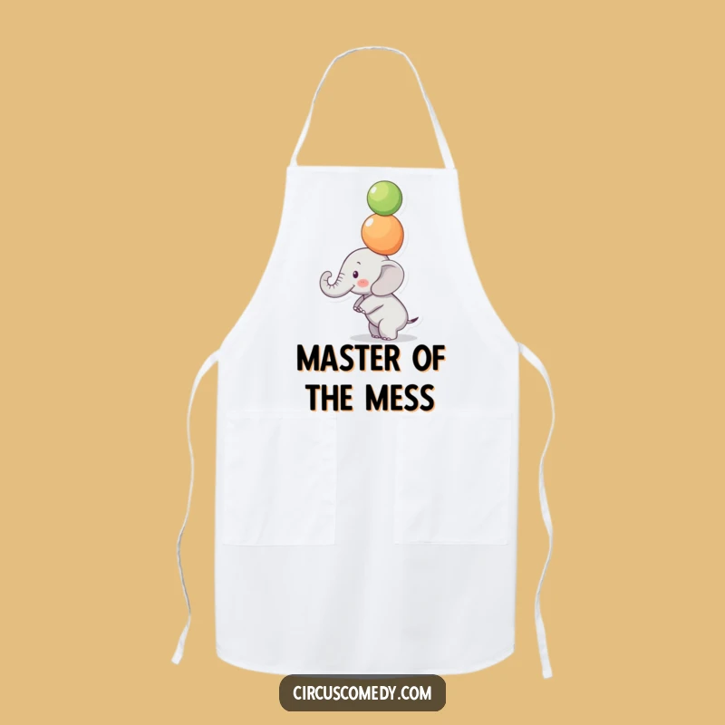Funny Focused Elephant Apron - Cook with Precision and Flair