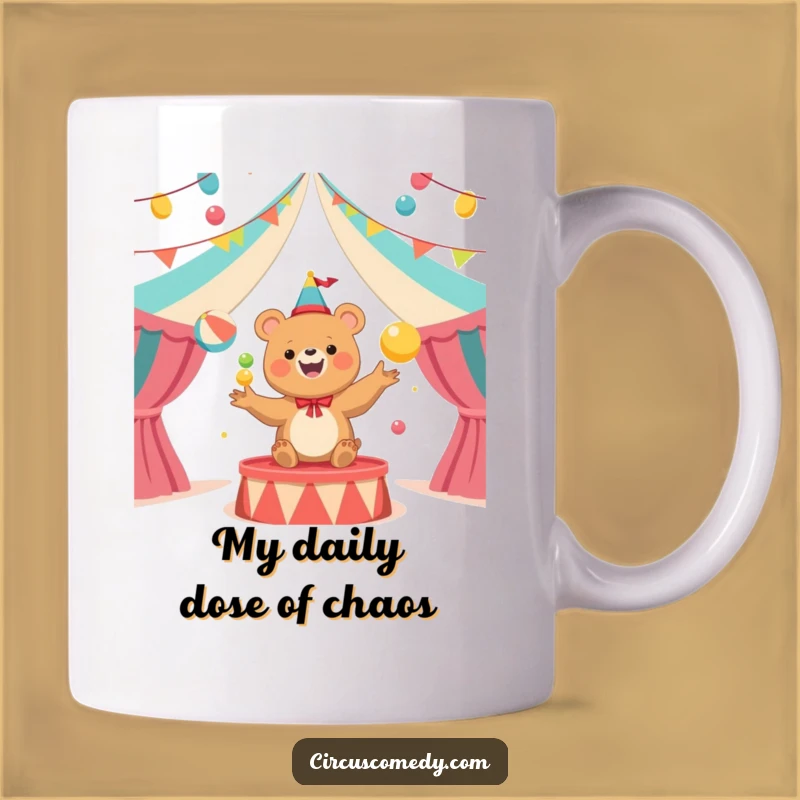 Funny Bear Juggler Circus Mug: A Hilarious Gift for Circus Lovers