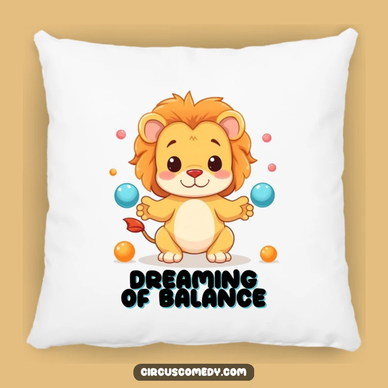 Funny Lion Juggling Pillow - Comfy & Hilarious Home Decor