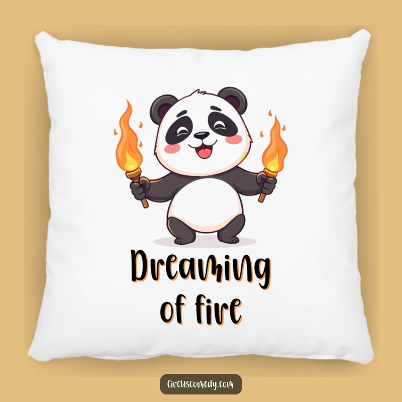 Funny Panda Juggling Pillow: Cozy Fiery Fun, Soft & Exciting Funny Gift!