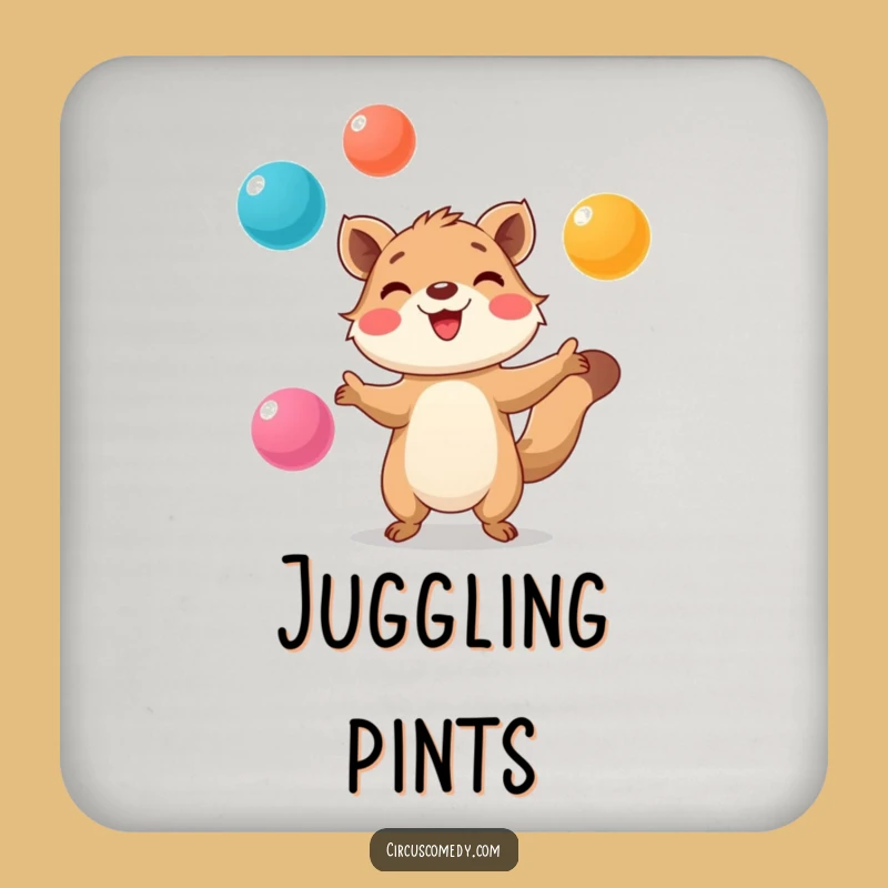 Funny Animal Juggling Coaster - Focused Protection for Tables