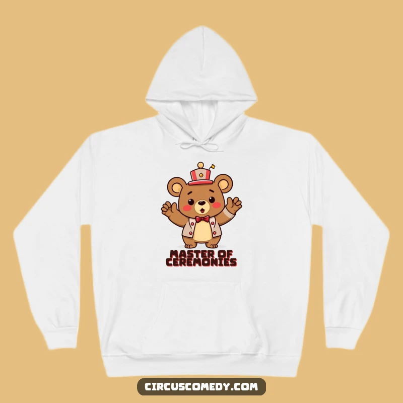Funny Bear Ringmaster Hoodie: Cozy Victory Bow Gift