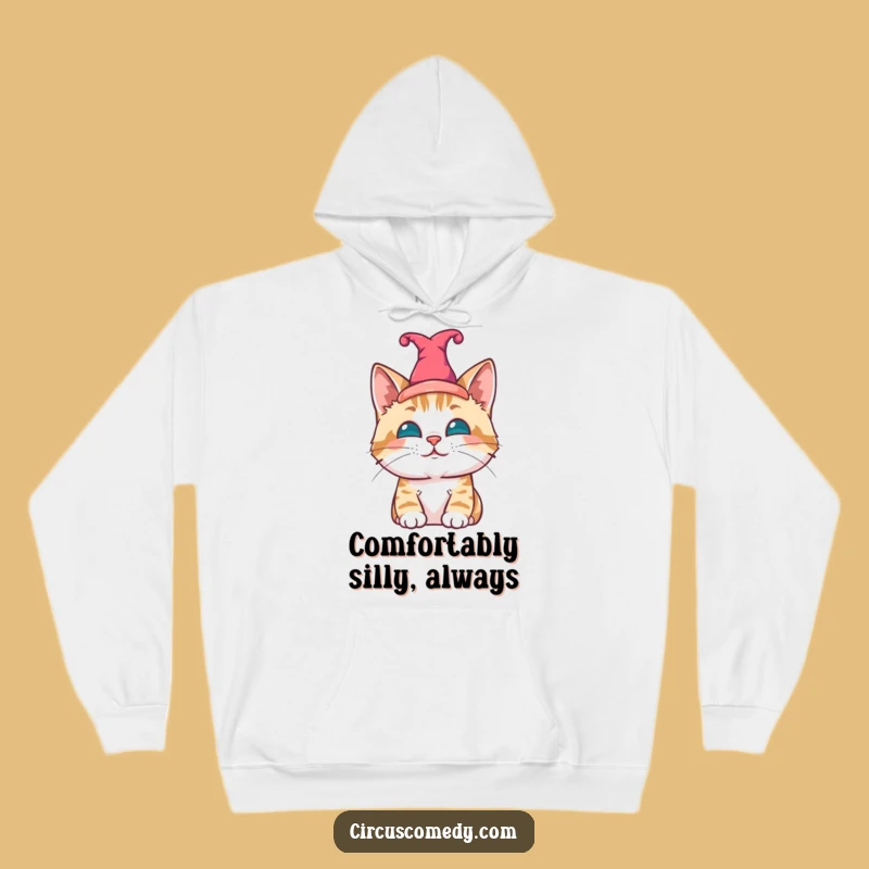Funny Jester Cat Hoodie: Cozy Feline Humor in a Tiny Hat