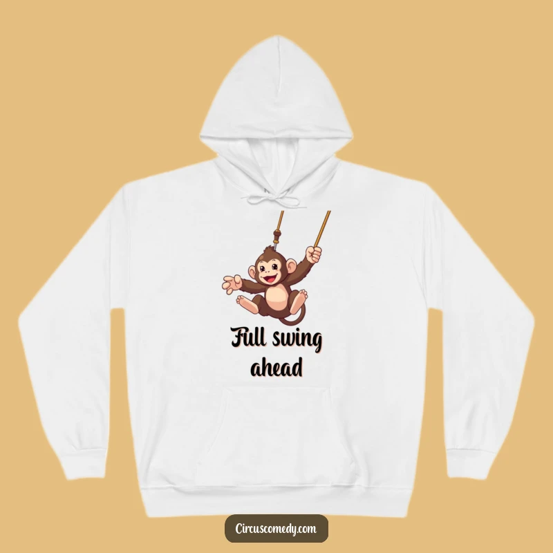 Funny Monkey Trapeze Hoodie: Cozy and Adventurous Wear for All