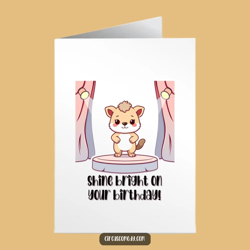 Free Printable Birthday Card: Brave Animal Star - Proud Downloadable Gift