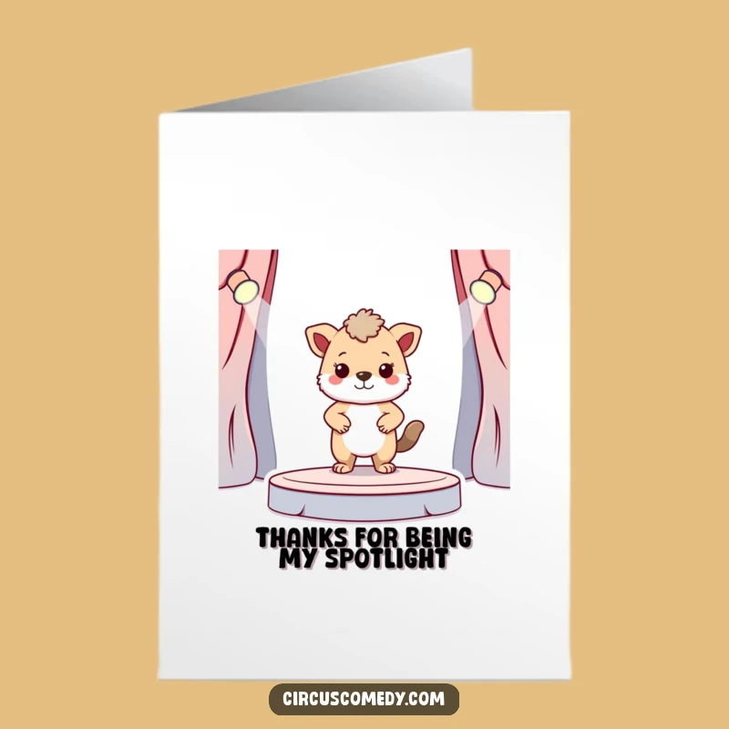 Free Printable Thank You Card: Brave Animal Applause - Grateful Downloadable Gift