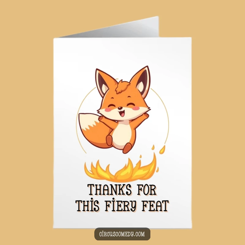 Free Printable Fox Fire Thank You Card: A Thrilling Downloadable Gift