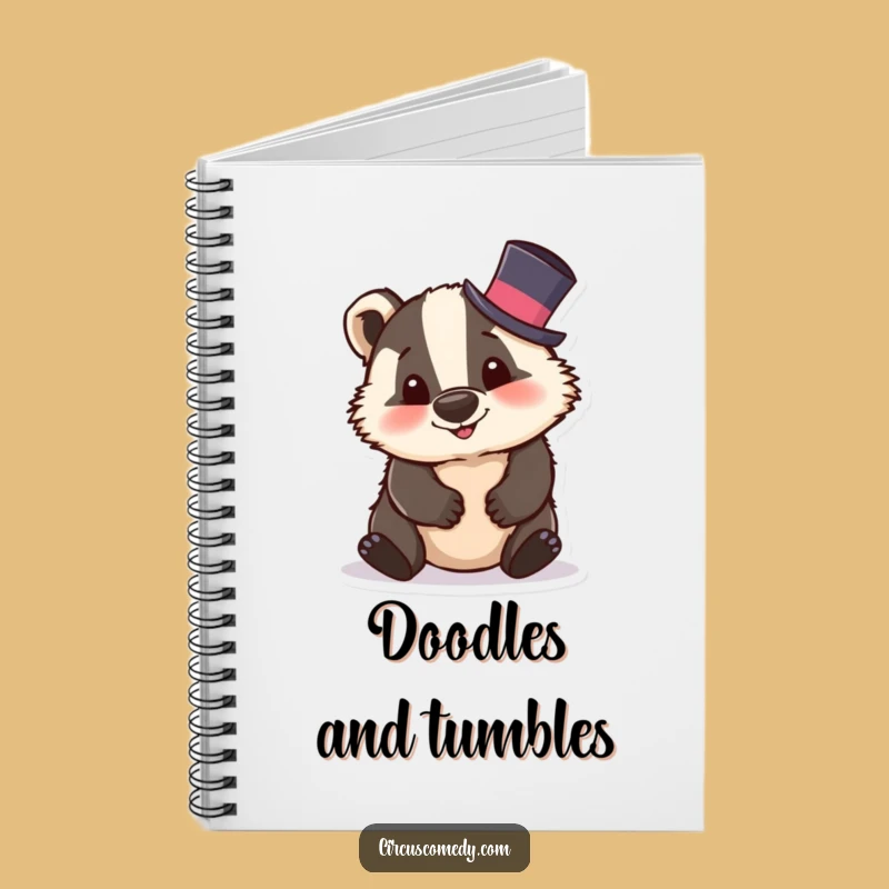 Funny Badger Top Hat Notebook: Silly Ideas & Hilarious Journal