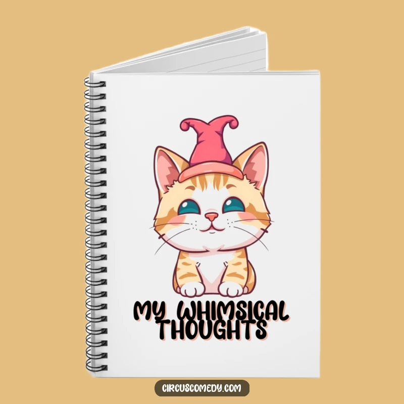 Funny Jester Cat Notebook: Jot Down Ideas with Feline Humor