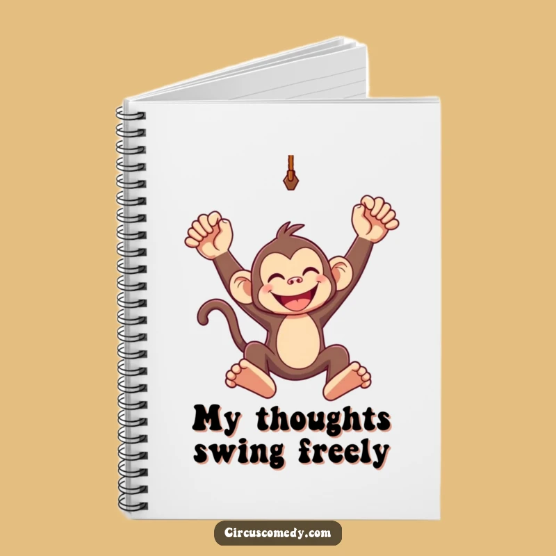 Funny Monkey Trapeze Notebook: Capture Your Adventures, Perfect Gift!