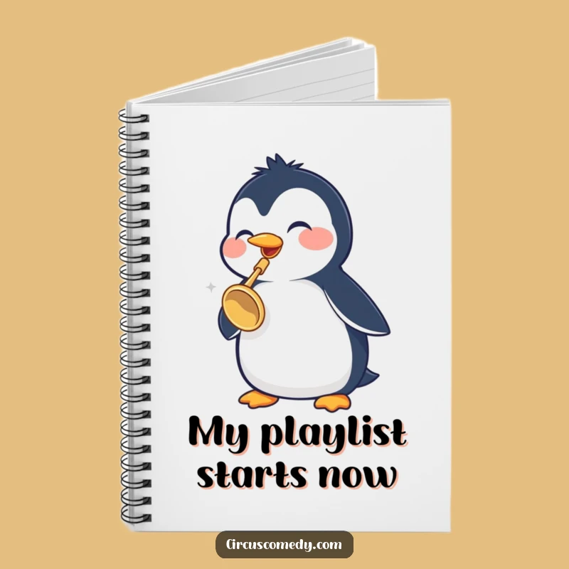 Funny Penguin Trumpet Notebook: Jot Down Ideas with Musical Flair, a Perfect Funny Diary