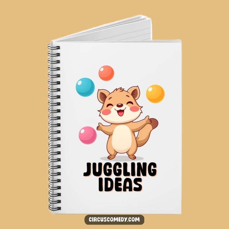 Funny Animal Juggling Notebook - Record Ideas with Focused Flair