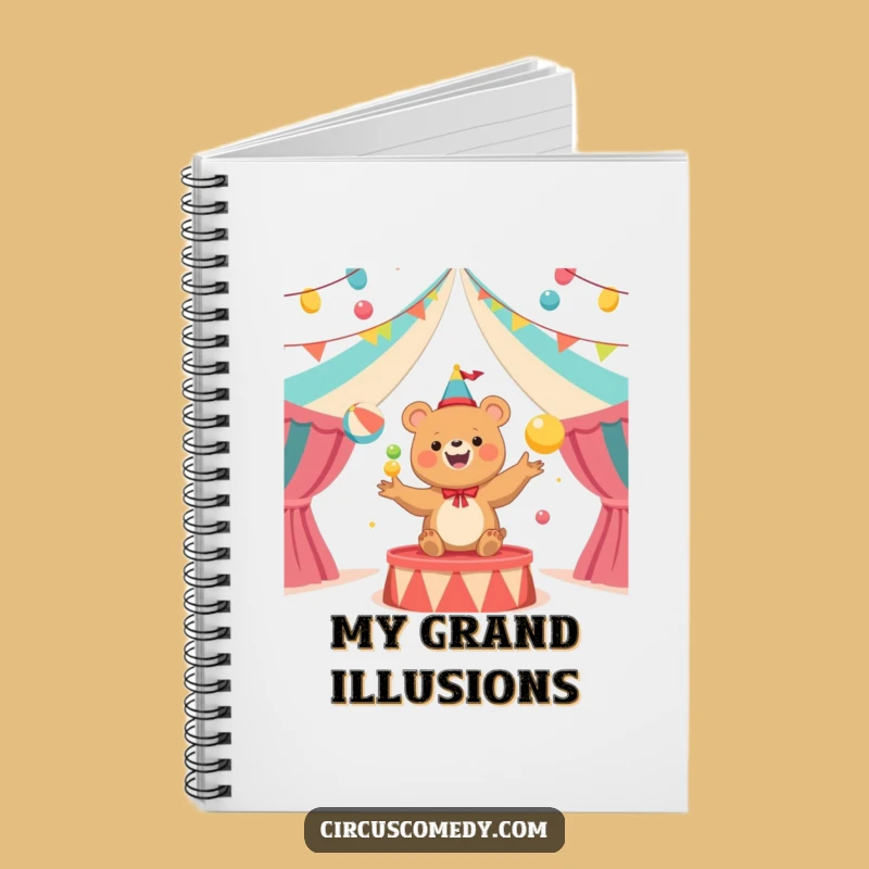 Funny Bear Juggler Circus Notebook: Hilarious Journal for Ideas and Fun