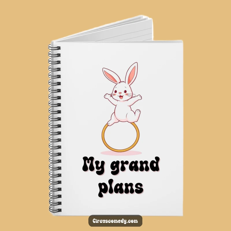 Funny Rabbit Jump Notebook - Creative Athlete Journal Gift