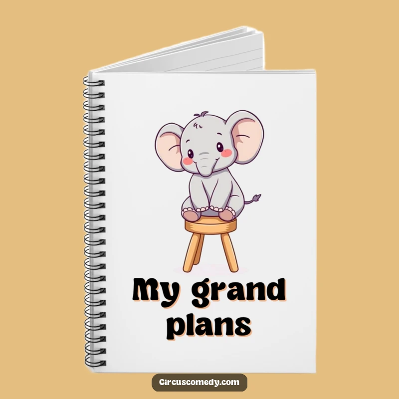 Funny Elephant Balancing Notebook: Jot Down Ideas with Humor