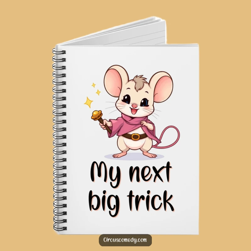 Funny Magic Mouse Notebook - Hilarious Illusionist Journal Gift