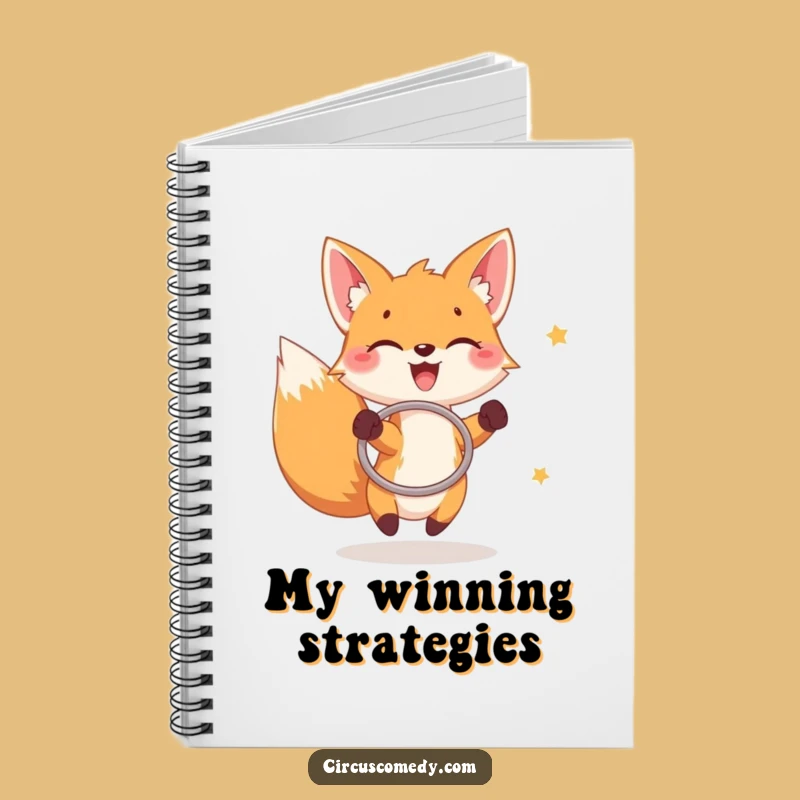 Funny Fox Hoop Game Notebook: Jot Down Ideas with Playful Spirit