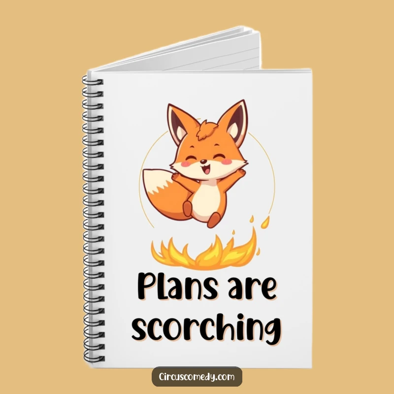 Funny Fox Fire Notebook: Ignite Your Ideas, a Fiery Funny Journal