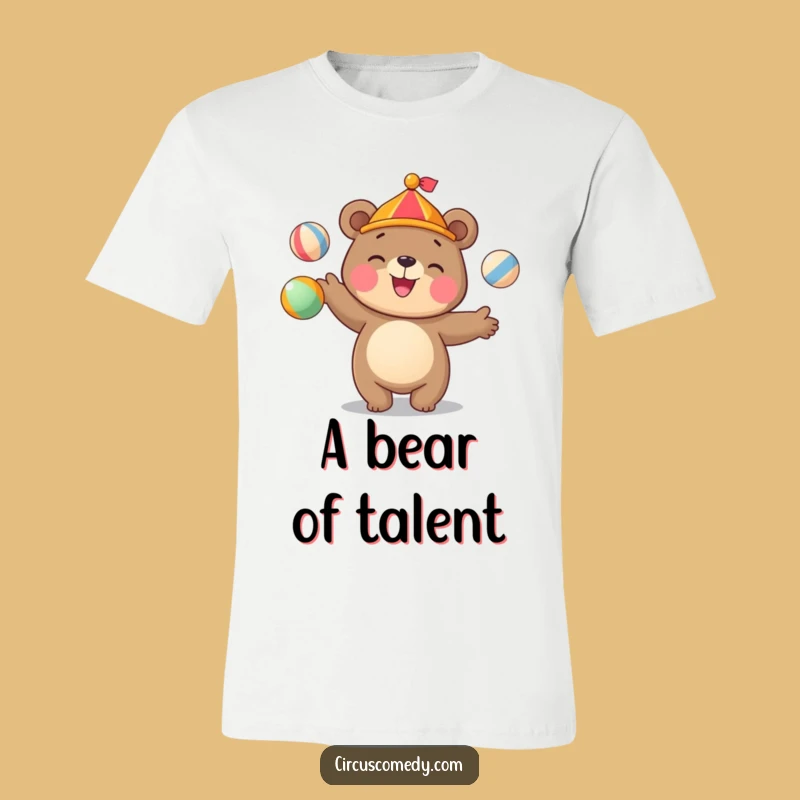Funny Bear Juggling T-Shirt: Circus Star Funny Gift for Entertainers