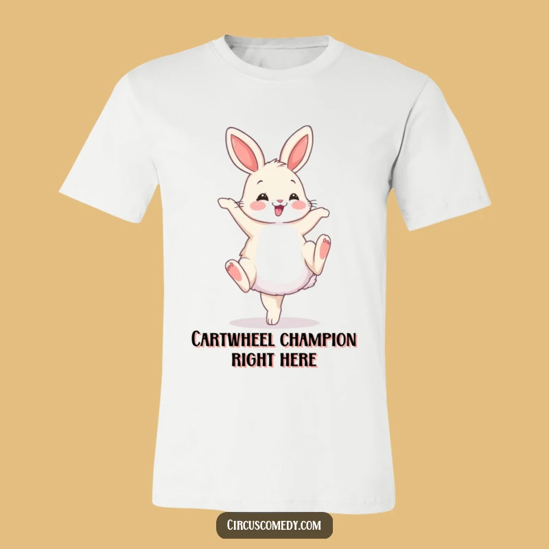 Funny Bunny Cartwheel T-Shirt: Show Your Fluffy Fun, Hilarious Gift!