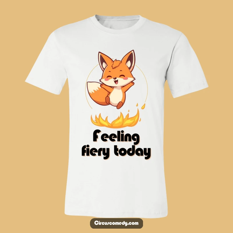 Funny Fox Fire Leap T-Shirt: Show Your Fiery Spirit, an Awesome Gag Gift