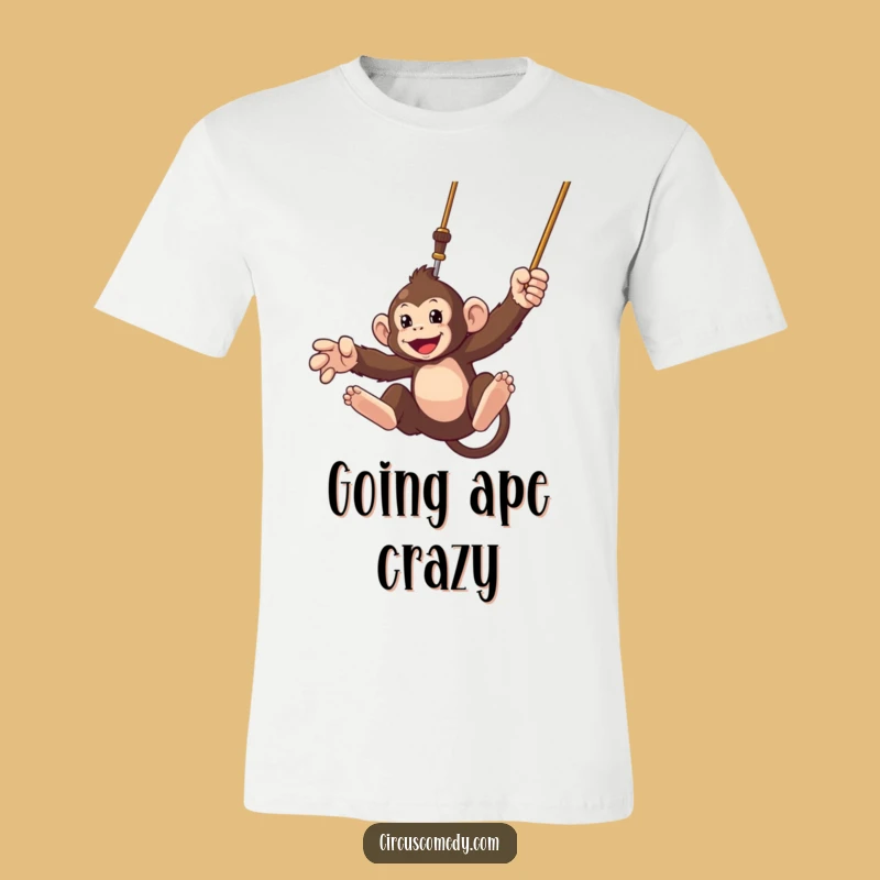 Funny Monkey Trapeze T-Shirt: Action-Packed Apparel for Fun Lovers