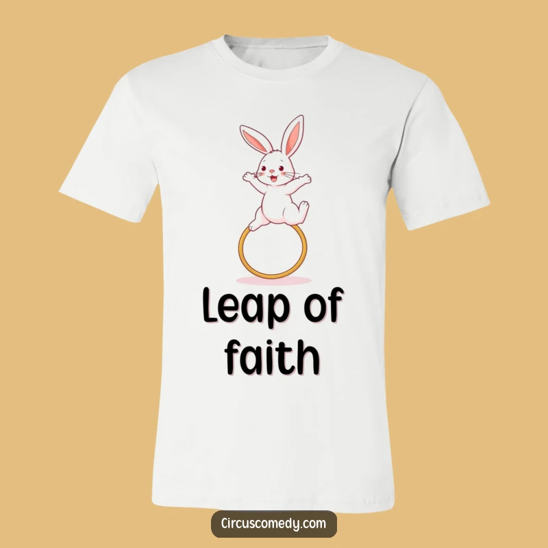 Funny Rabbit Jump T-Shirt - Wearable Athletic Fun Gift